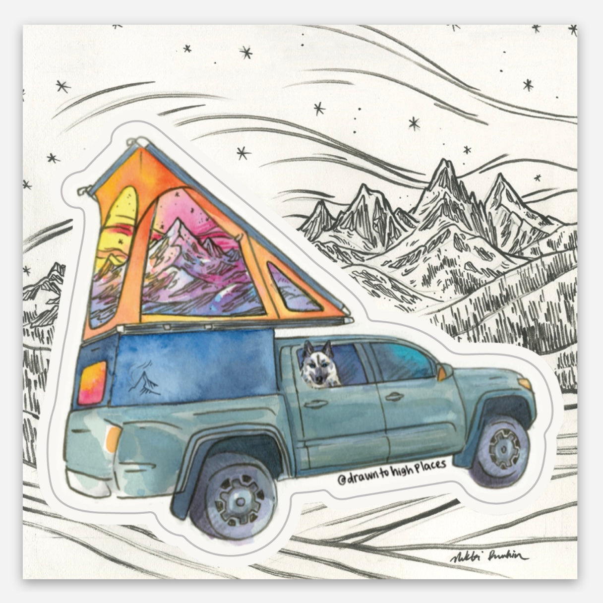 Overlanding Sticker