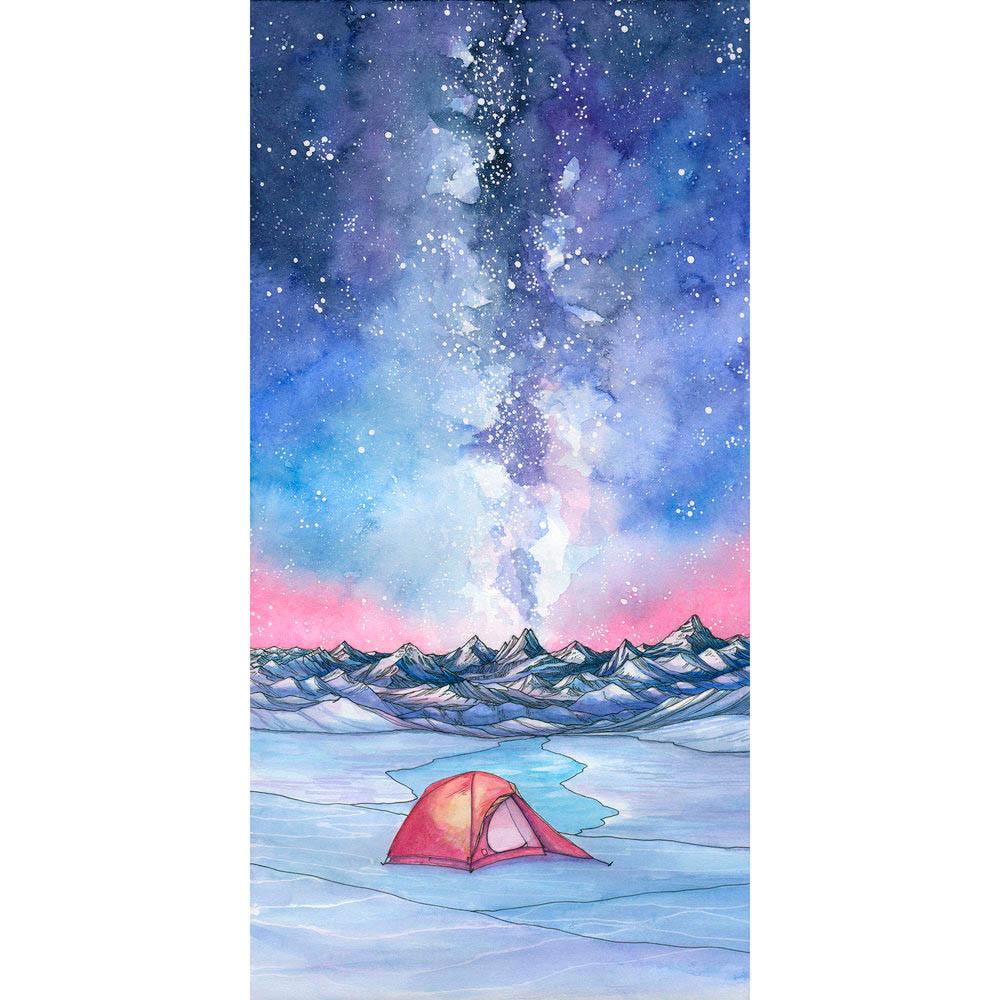 Frozen Alpine Lakes Wilderness Card