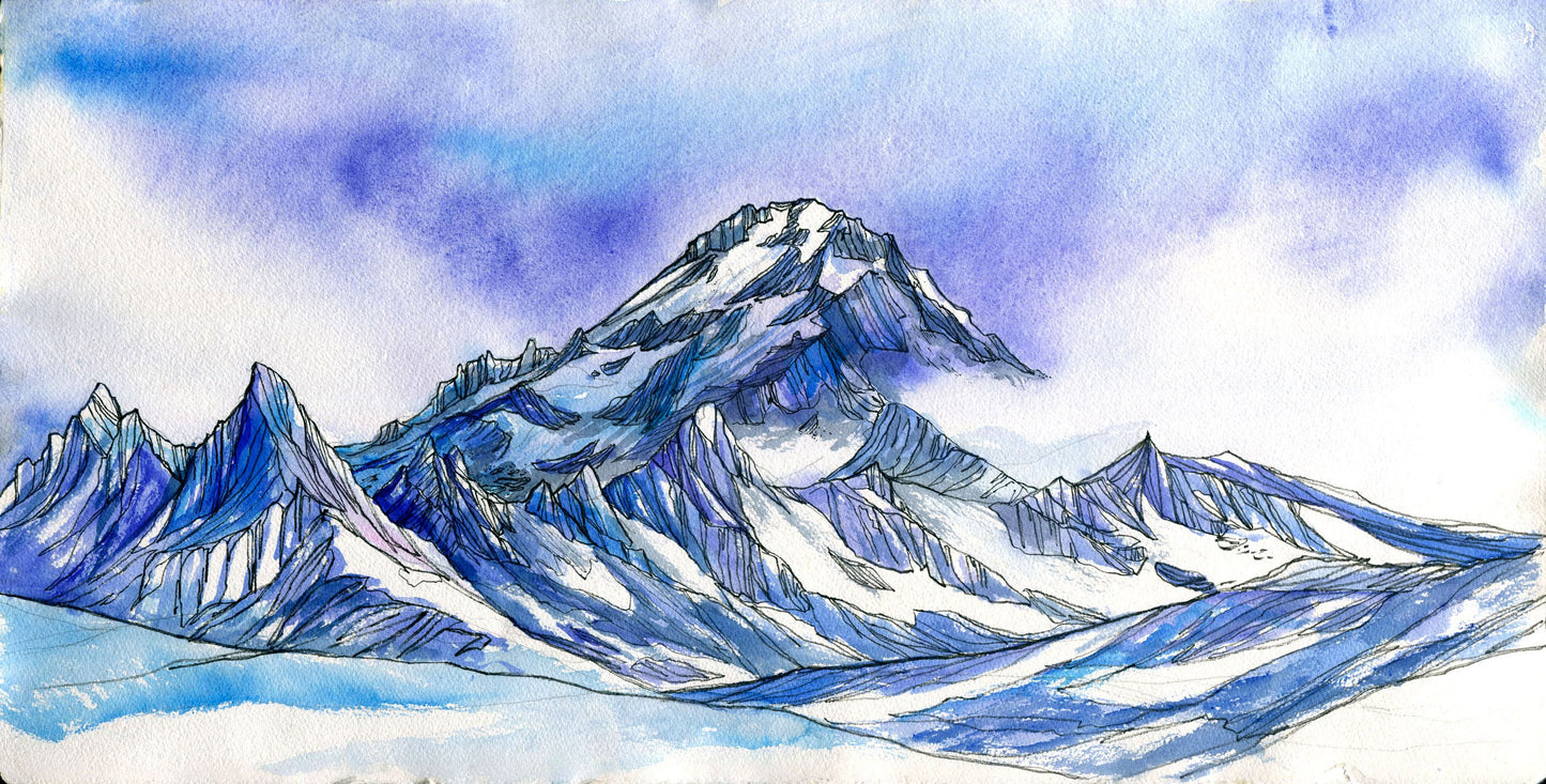 Glacier from High Camp Card