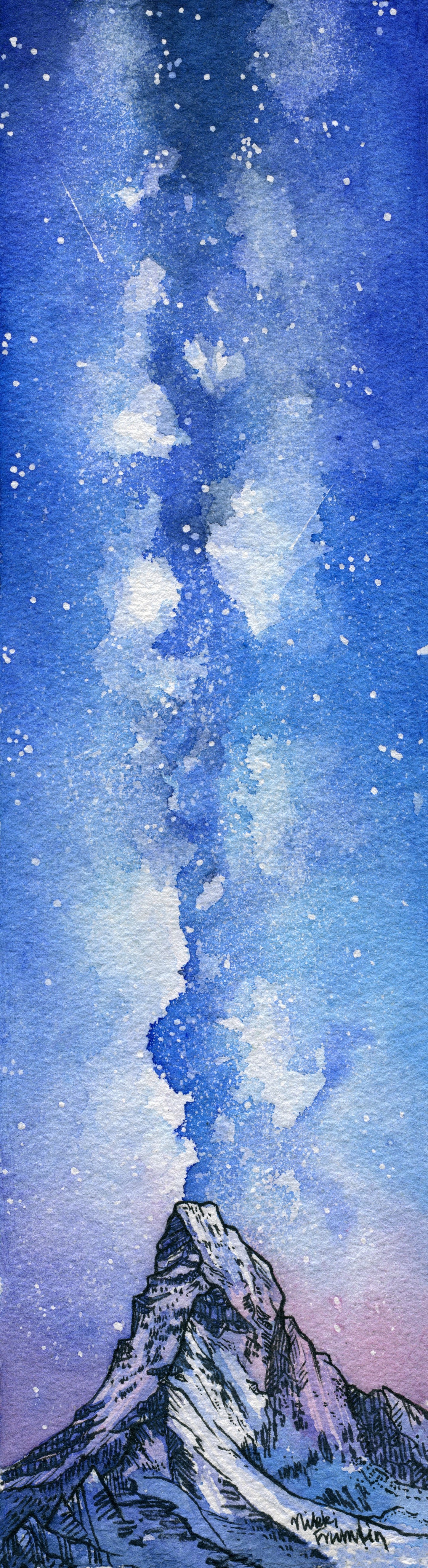 Starry Night Matterhorn Card