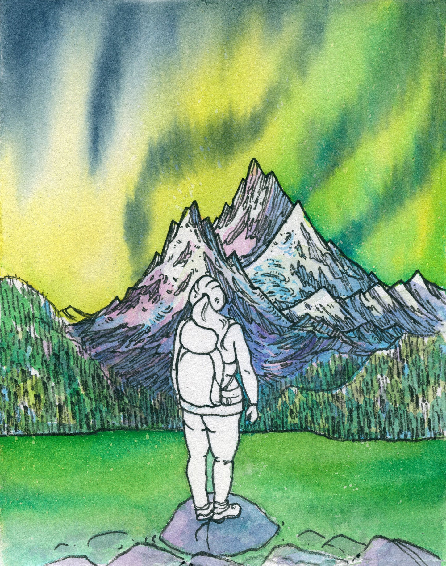 Northern Lights Hike Card