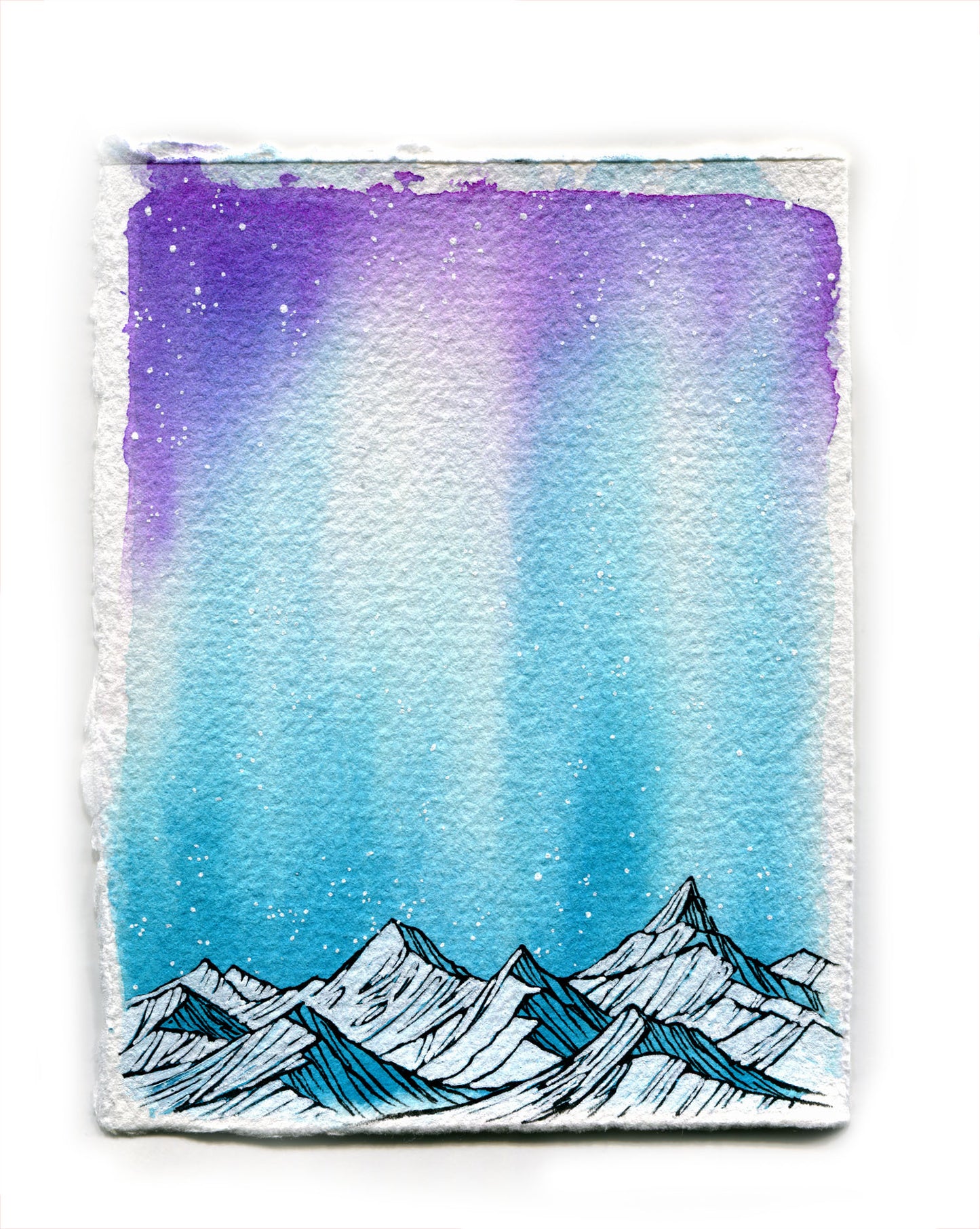 Northern Lights Study in Turquoise