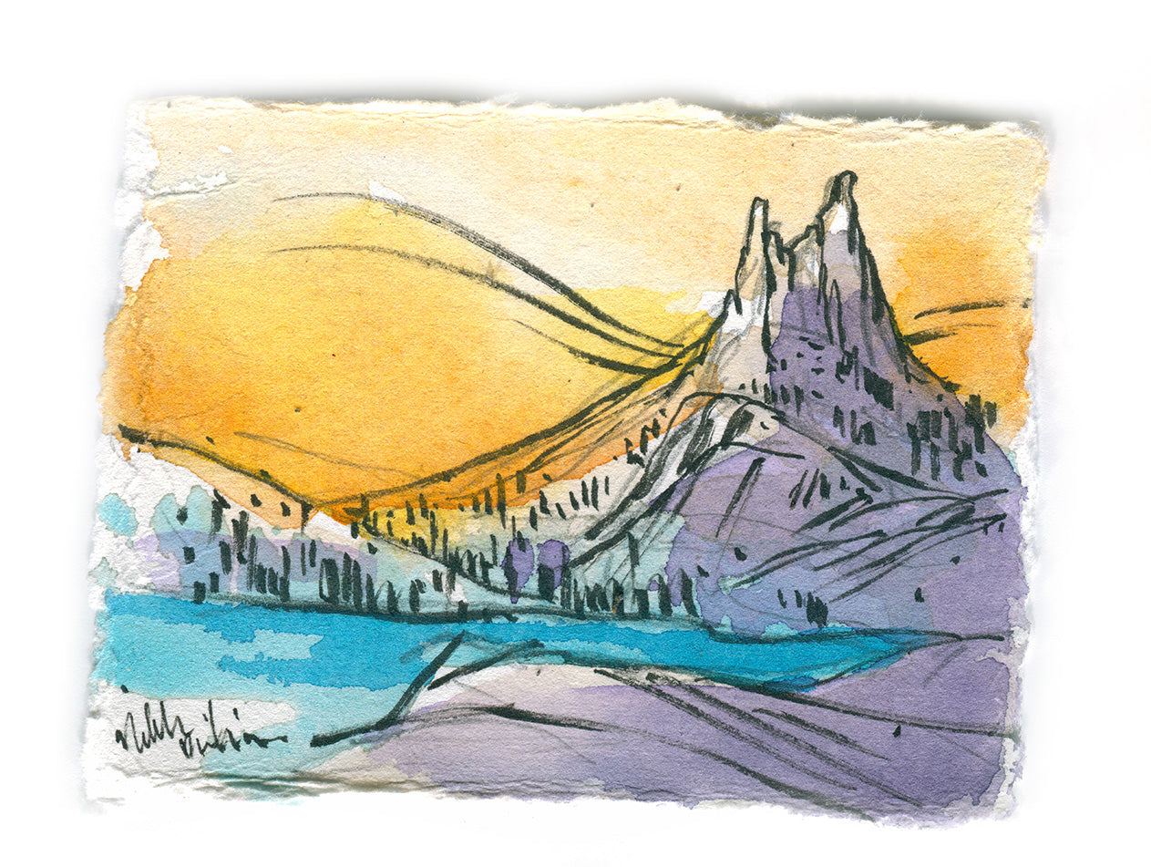 Cathedral Lake at Sunset