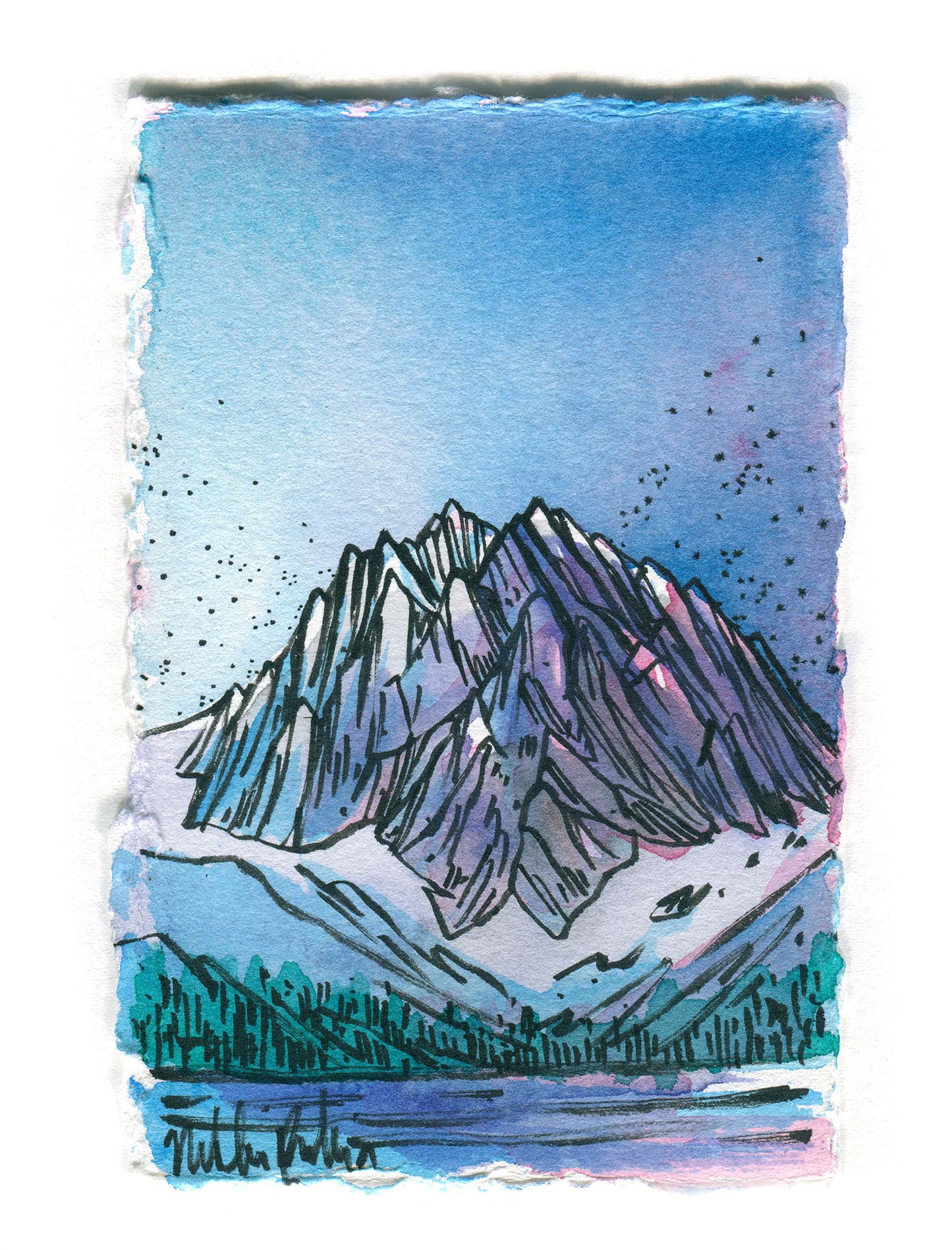 Dragontail from Colchuck Study