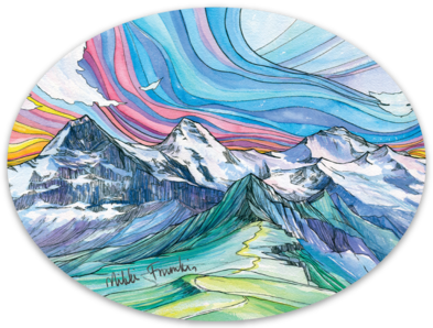 Eiger, Mönch and Jungfrau Sticker
