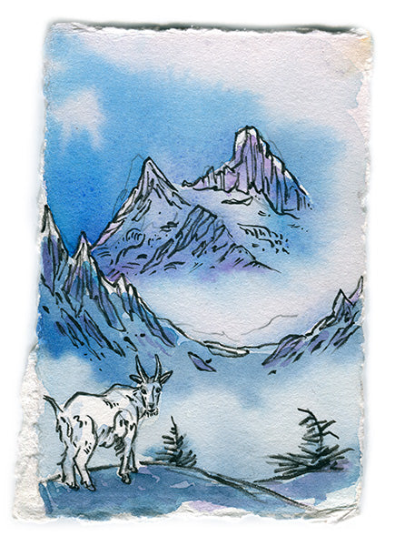 Shuksan and a Goat