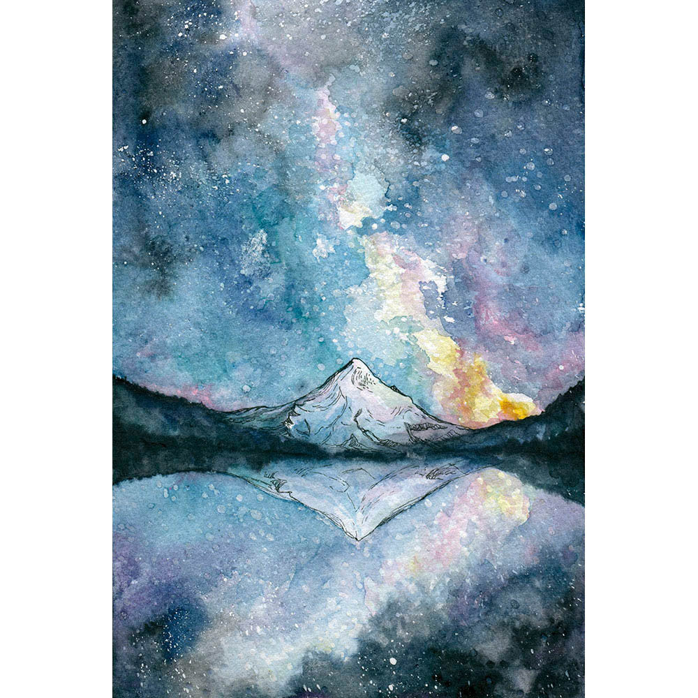 Mount Hood Watercolor