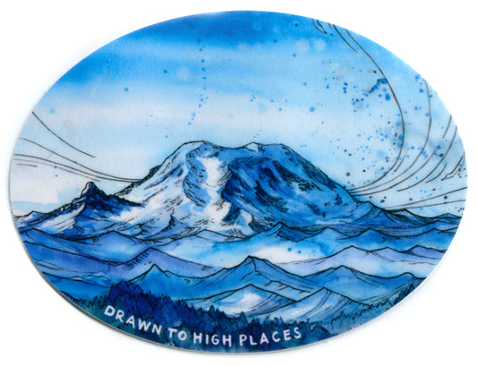 Rainier from Granite Mountain Sticker