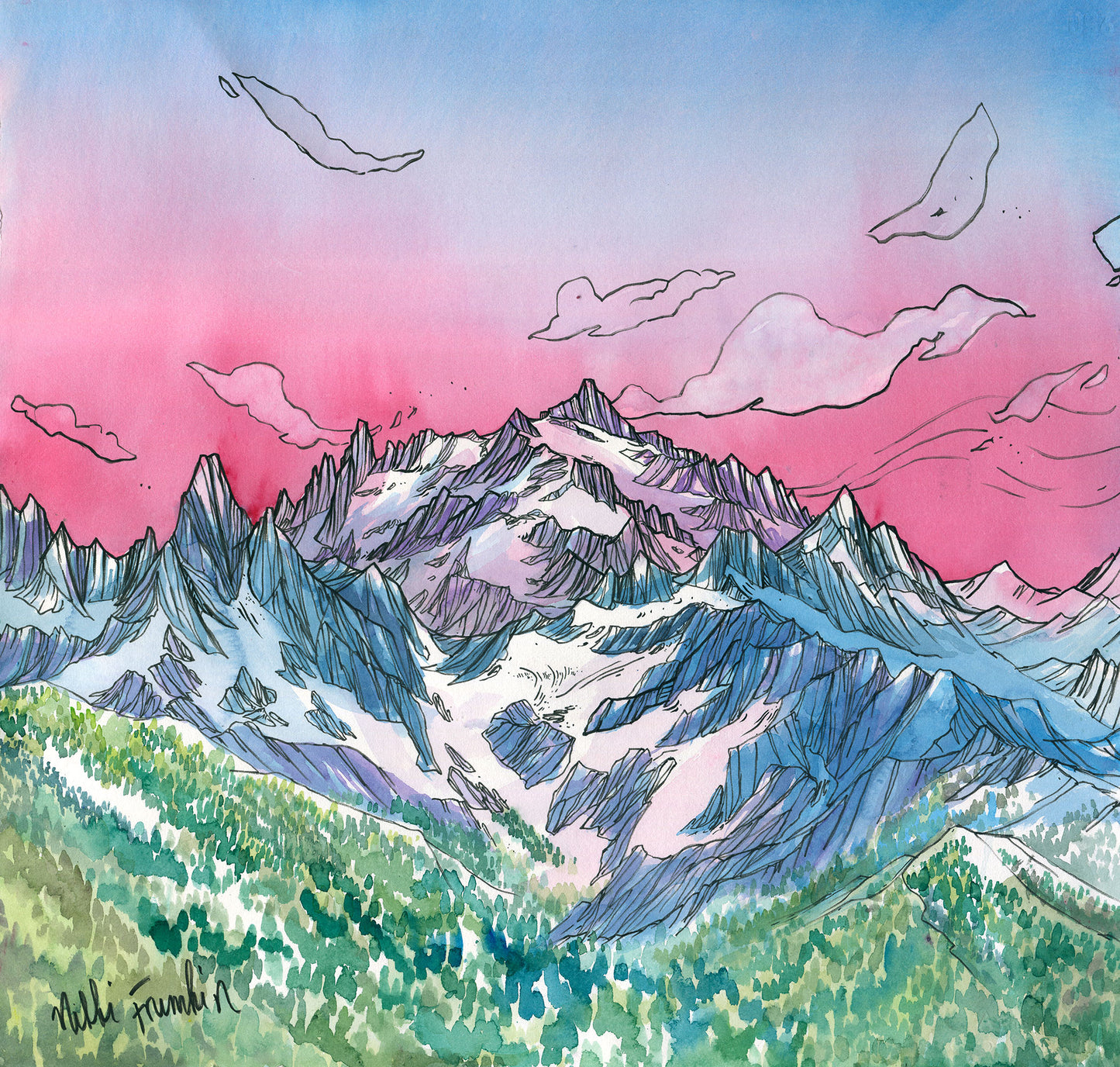 Shuksan Alpenglow