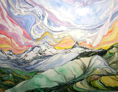 Art in the Mountains: Behind the work of Artist and Alpinist Nikki Frumkin