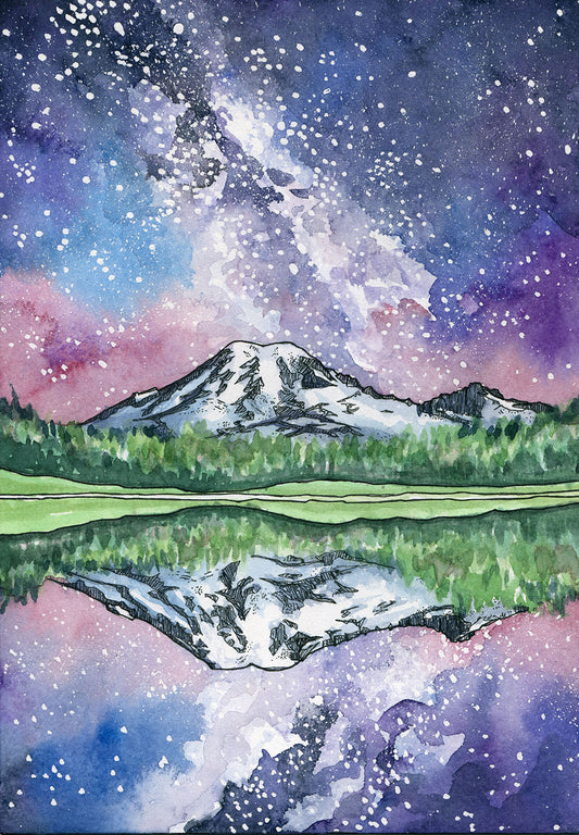 Let's Paint Rainier together Watercolor Night, May 25th