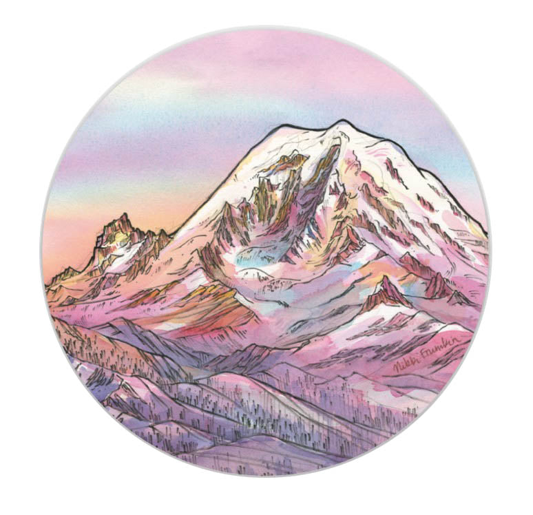 Rainier Sunrise Sticker