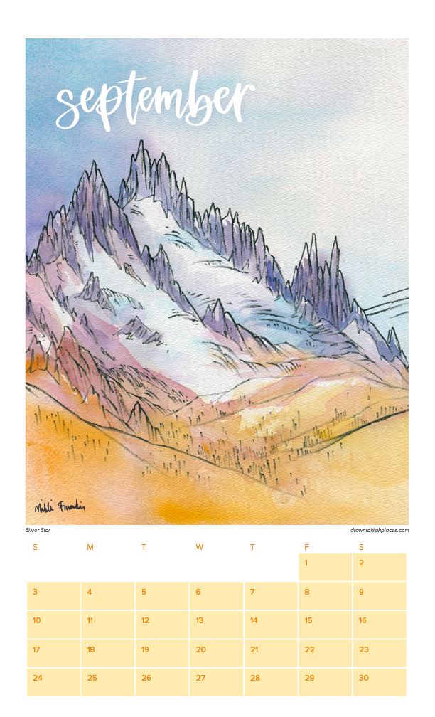 2023 Drawn to High Places Calendar