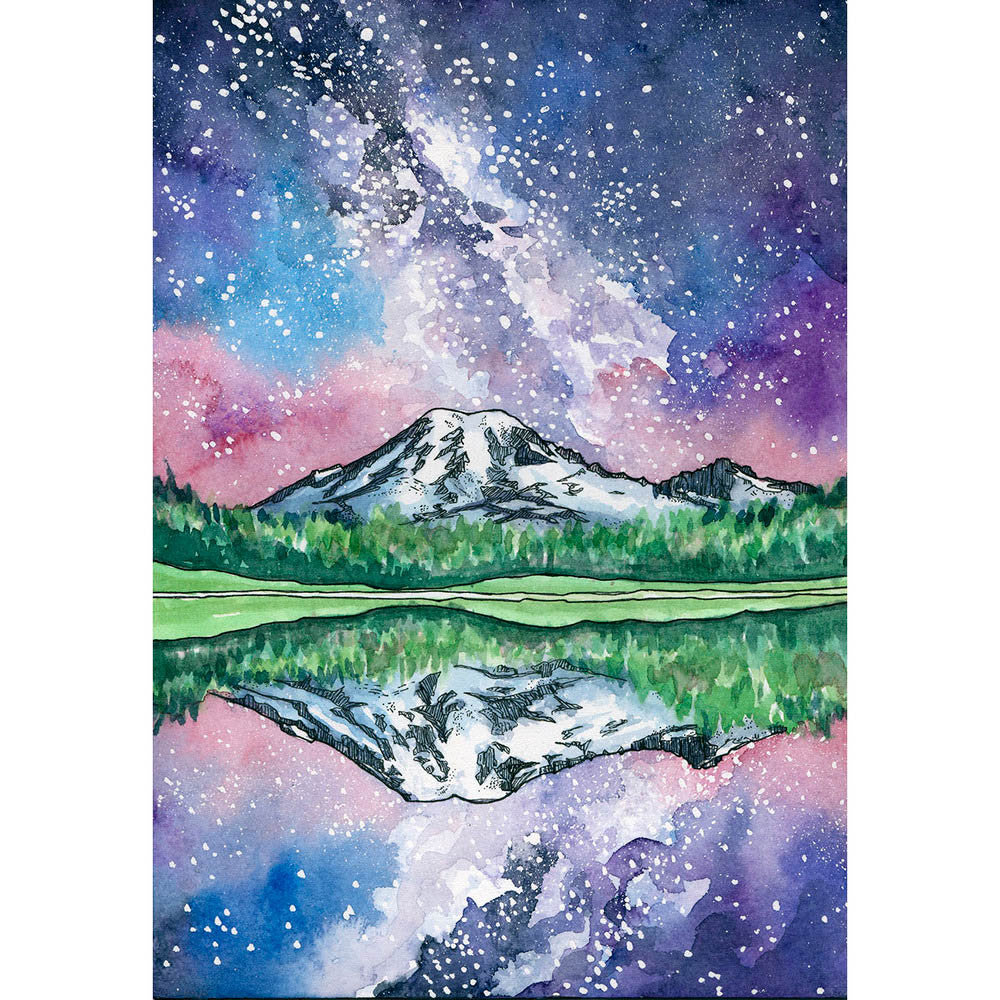 Rainier Reflected Card