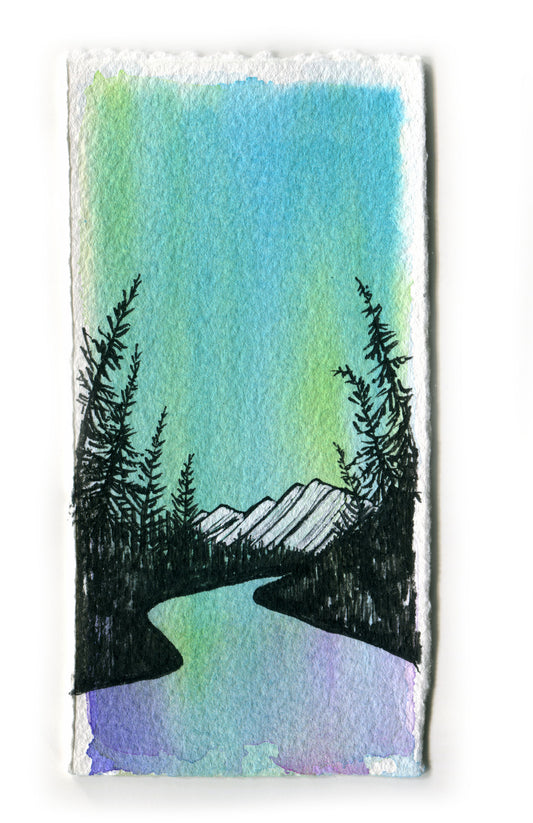 Northern Lights Teal Lake Study