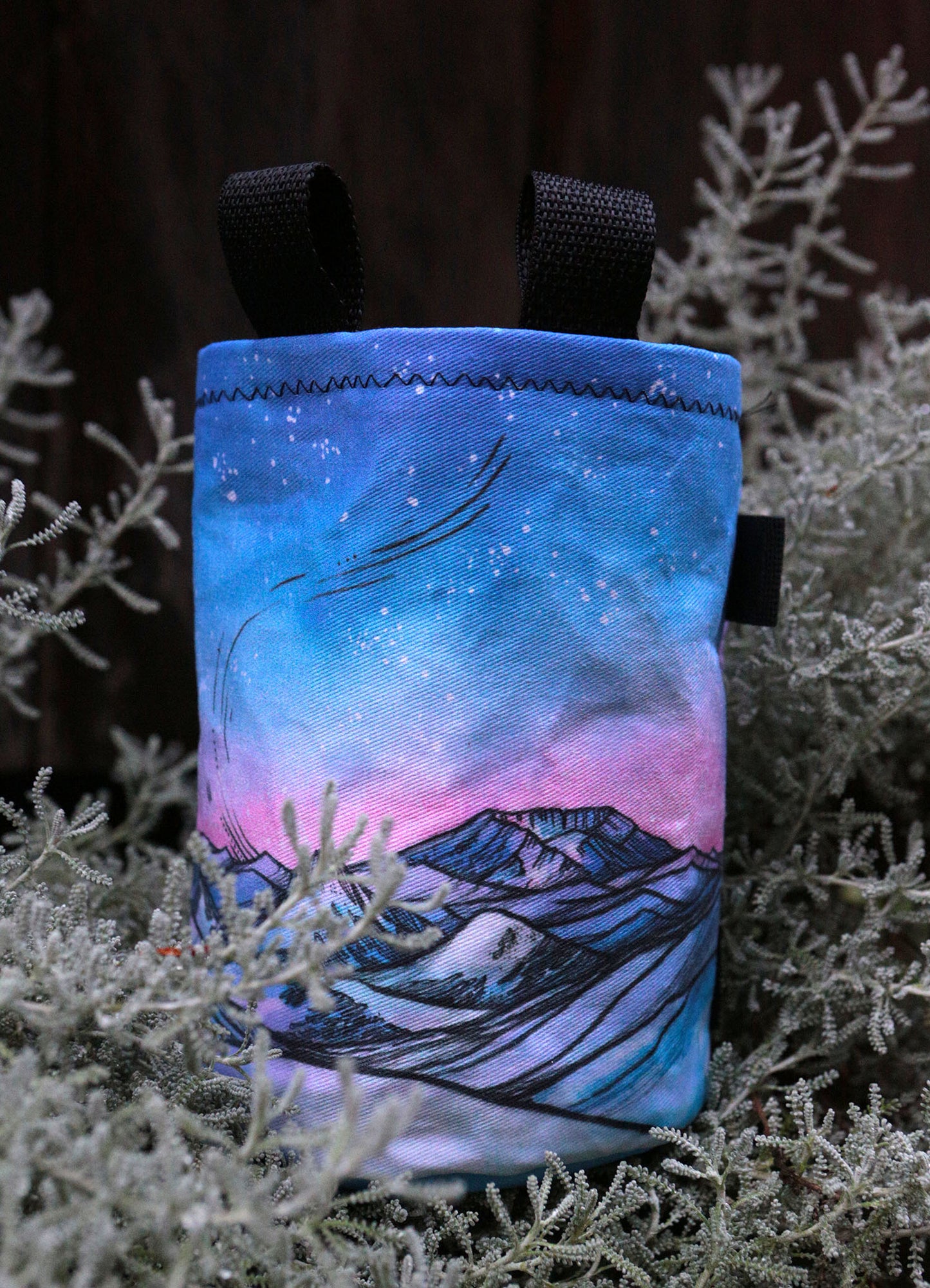 PNW Volcanoes Chalk Bag