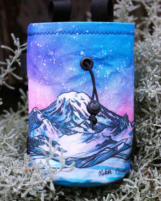 PNW Volcanoes Chalk Bag