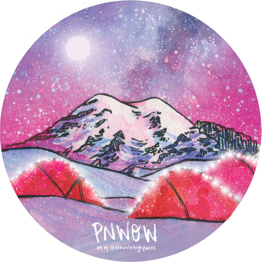 PNW Outdoor Women Winter Sticker