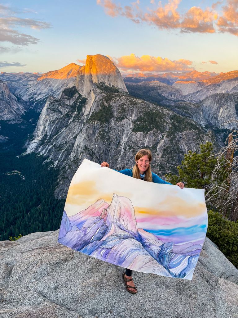 Half Dome in Evening Light